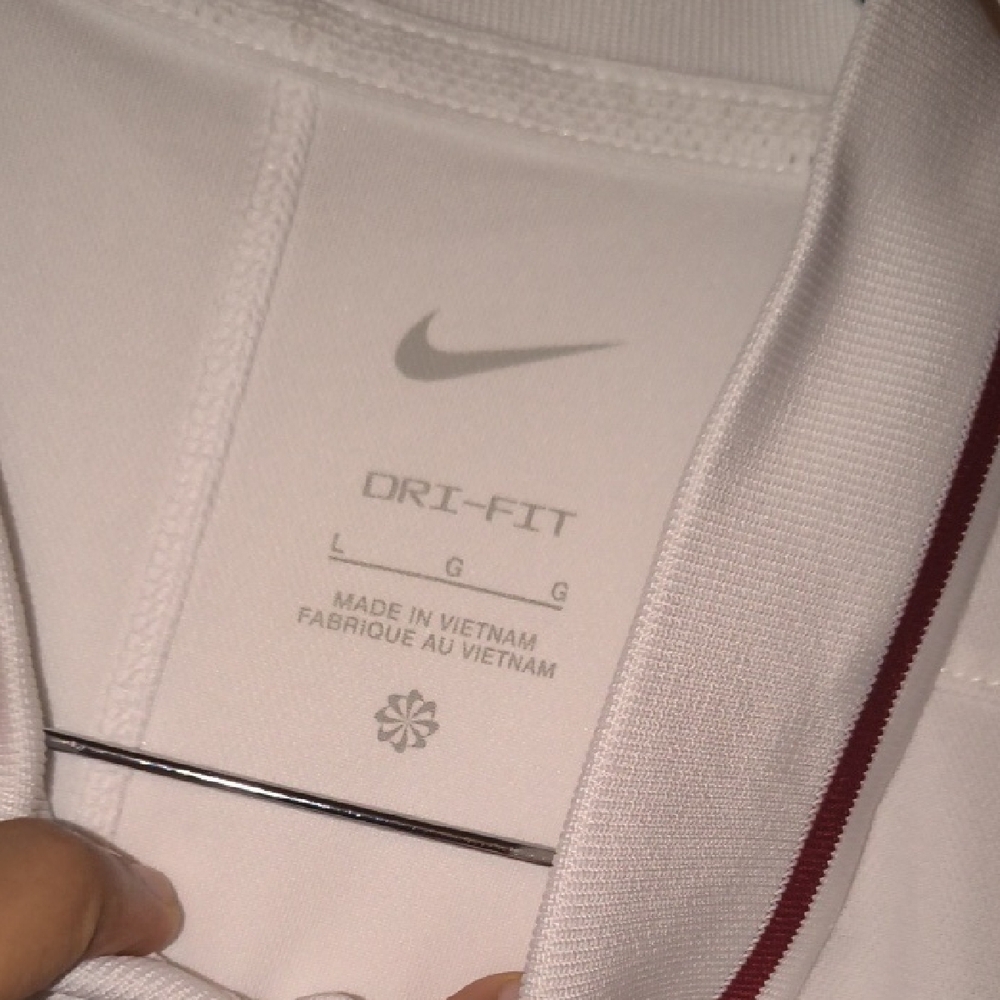 Nike | White Polo with Maroon Details - Picture 2 of 3